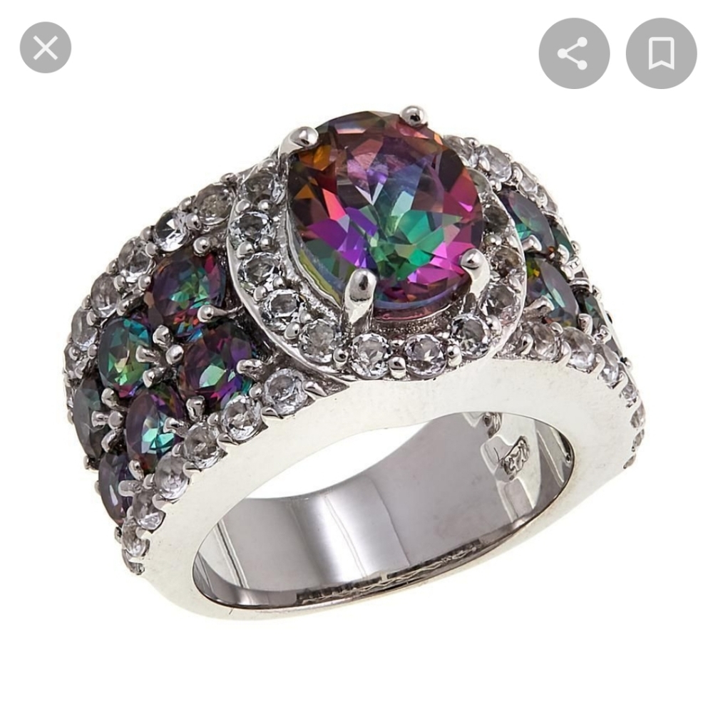 Robert Manse Bali White Topaz Sterling silver ring